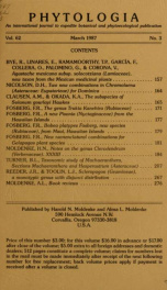 Phytologia v.62 no.3 1987_cover