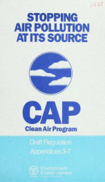 CAP clean air program, draft regulation appendices[Ontario Ministry of the Environment] 2_cover