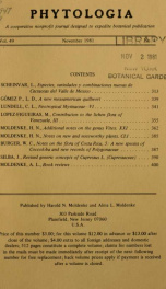 Phytologia v.49 no.4 1981_cover