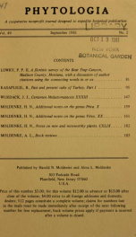 Phytologia v.49 no.2 1981_cover