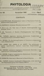 Phytologia v.69 no.5 1990_cover