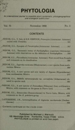 Phytologia v.75 no.5 1993_cover