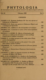 Phytologia v.65 no.6 1989_cover