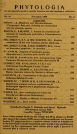 Phytologia v.65 no.3 1988_cover