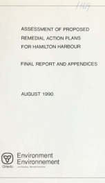 Assessment of Proposed Remedial Action Plans for Hamilton Harbour Final Report and Appendices_cover