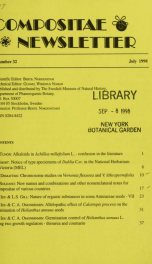 Compositae newsletter no.32 1998_cover
