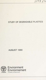 A Study of degradable plastics_cover