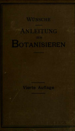 Anleitung zum Botanisieren und zur Anlegung von Pflanzensammlungen_cover