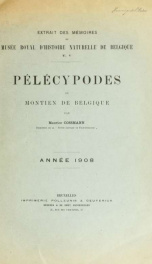 Pélécypodes du montien de Belgique_cover