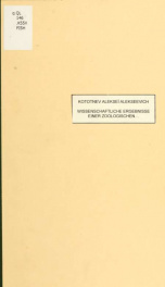 Wissenschaftliche Ergebnisse einer zoologischen Expedition nach dem Baikal-See unter Leitung des Professors Alexis Korotneff in den Jahren 1900-1902 Lfg. 3_cover