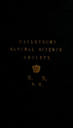 Report / Haileybury Natural Science Society first - second_cover