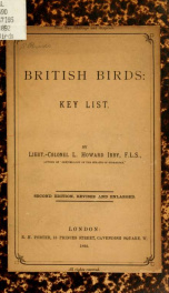 British birds: key list_cover