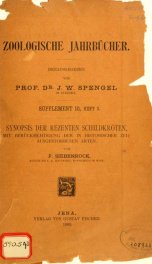 Synopsis der rezenten Schildkröten, mit Berücksichtigung der in historischer Zeit ausgestorbenen Arten_cover