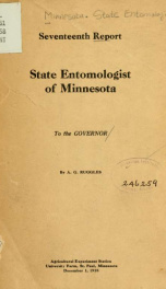 Report, State Entomologist of Minnesota to the Governor 17th 1918_cover