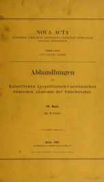 Nova acta Academiae Caesareae Leopoldino-Carolinae Germanicae Naturae Curiosorum 89.Bd. (1908)_cover