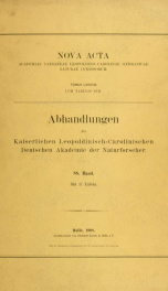 Nova acta Academiae Caesareae Leopoldino-Carolinae Germanicae Naturae Curiosorum 88.Bd. (1908)_cover