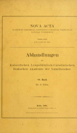 Nova acta Academiae Caesareae Leopoldino-Carolinae Germanicae Naturae Curiosorum 80.Bd. (1903)_cover