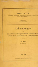 Nova acta Academiae Caesareae Leopoldino-Carolinae Germanicae Naturae Curiosorum 74.Bd. (1899)_cover