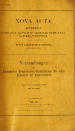 Nova acta Academiae Caesareae Leopoldino-Carolinae Germanicae Naturae Curiosorum 63.Bd. (1895)_cover