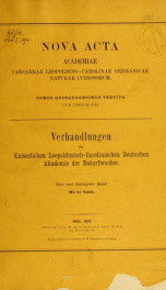 Nova acta Academiae Caesareae Leopoldino-Carolinae Germanicae Naturae Curiosorum 53.Bd. (1889)_cover