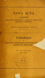 Nova acta Academiae Caesareae Leopoldino-Carolinae Germanicae Naturae Curiosorum 46.Bd. (1884)_cover