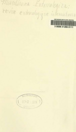 Miscellanea entomologica; revue entomologique internationale v. 10 fasc. 1-12 1902_cover