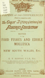 Notes on the food fishes and edible mollusca of New South Wales, etc., etc., exhibited in the New South Wales Court_cover