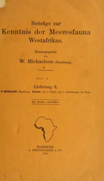 Beiträge zur Kenntnis der Meeresfauna Westafrikas Bd 1..Lfg..3_cover