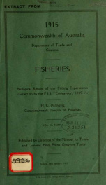 Report on the alcyonarians obtained by the F.I.S. "Endeavour" on the eastern and southern coasts of Australia_cover