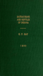 The batrachians and reptiles of the State of Indiana_cover