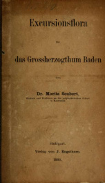Excursionsflora für das Grossherzogthum Baden_cover