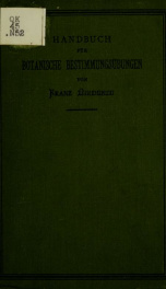 Handbuch für botanische Bestimmungsübungen_cover