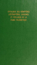 Catalogue des hémiptères (hétéroptères, cicadines et psyllides) de la faune paléarctique_cover