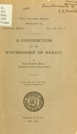 A contribution to the ichthyology of Mexico_cover