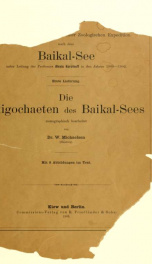 Wissenschaftliche Ergebnisse einer zoologischen Expedition nach dem Baikal-See unter Leitung des Professors Alexis Korotneff in den Jahren 1900-1902 Lfg 1_cover