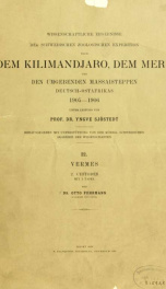 Wissenschaftliche Ergebnisse der Schwedischen zoologischen Expedition nach dem Kilimandjaro, dem Meru und den umgebenden Massaisteppen Deutsch-Ostafrikas 1905-1906 Bd 22 pt.2_cover