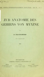 Zur anatomie des gehirns von Myxine_cover