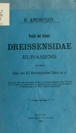 Fossile und lebende Dreissensidae Eurasiens_cover