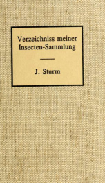 Verzeichniss meiner Insecten-Sammlung c 11_cover