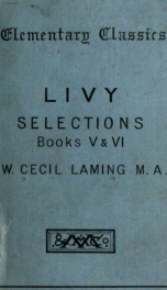 Selections (Books V. and VI.);_cover