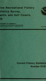 Marine recreational fishery statistics survey_cover