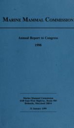 Annual report of the Marine Mammal Commission : a report to Congress_cover