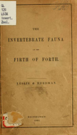 The invertebrate fauna of the Firth of Forth_cover