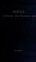 The historical and political odes_cover