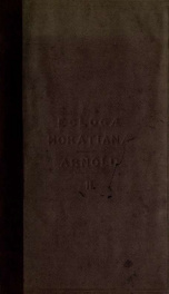 Eclogae Horatianae. Pars II. Sermones prope omnes continens; 2_cover