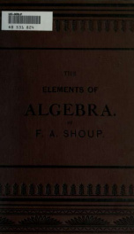 The elements of algebra_cover