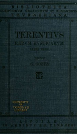 Rerum rusticarum, libri tres;_cover