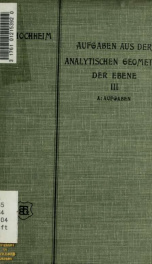 Aufgaben aus der analytischen Geometrie der Ebene 3a_cover