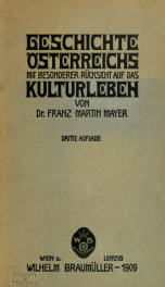 Geschichte Österreichs mit besonderer Rücksicht auf das Kulturleben 1_cover