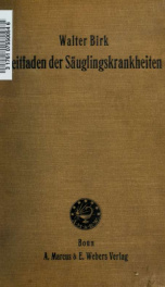 Leitfaden der Säuglingskrankheiten : für Studierende und Ärzte_cover